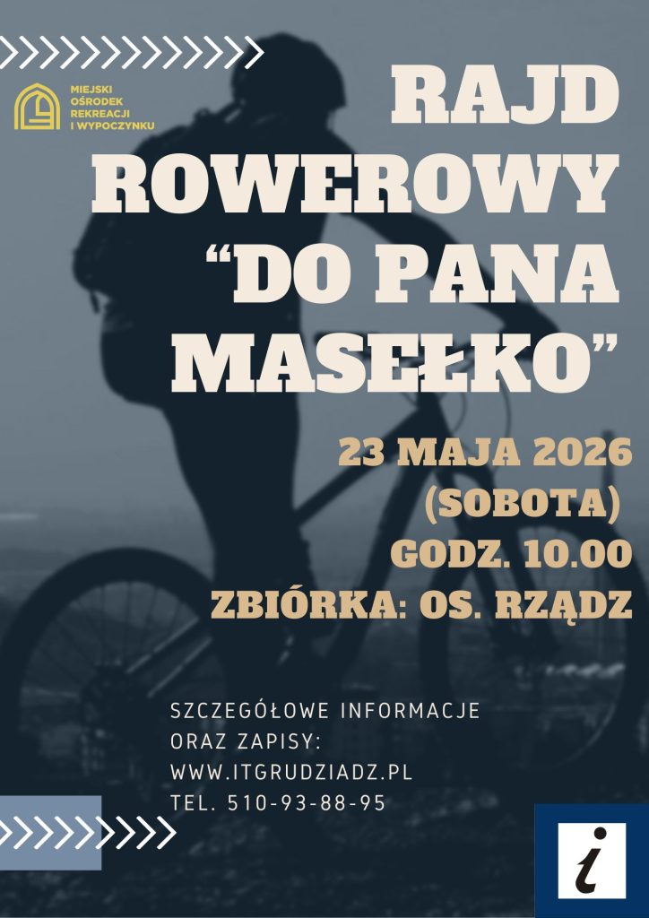 plakat promujący rajd rowerowy